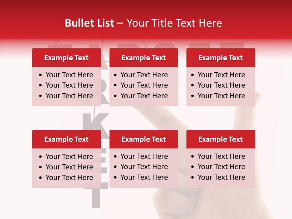 White Success Red PowerPoint Template