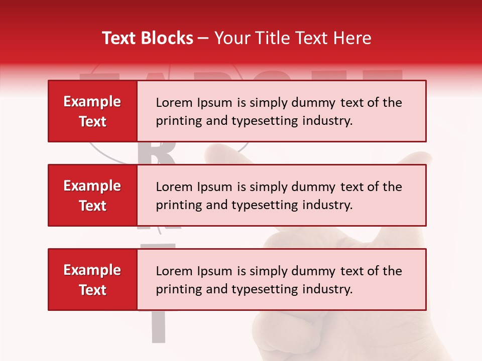 White Success Red PowerPoint Template