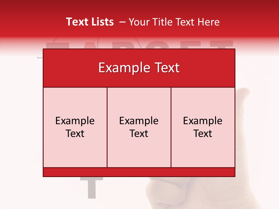 White Success Red PowerPoint Template