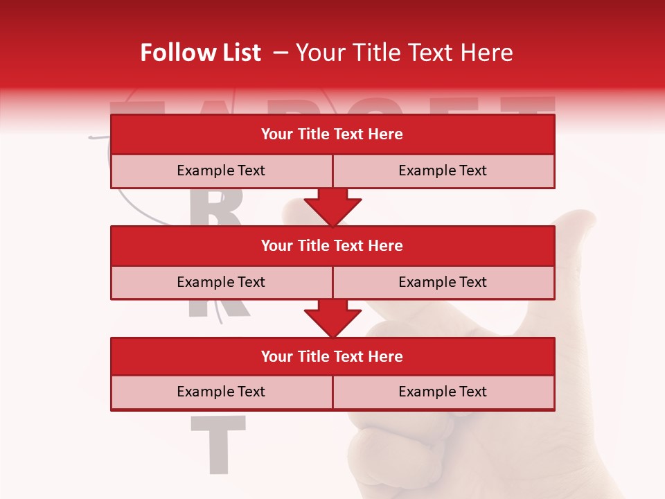 White Success Red PowerPoint Template