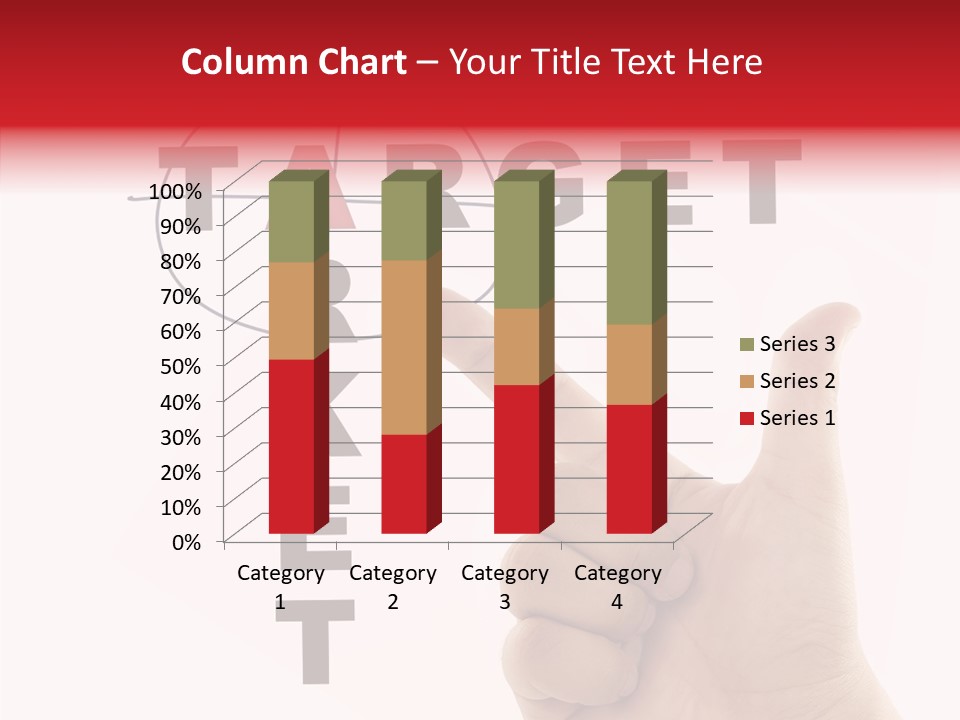White Success Red PowerPoint Template