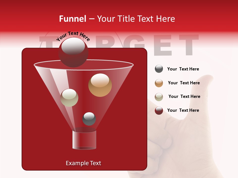 White Success Red PowerPoint Template