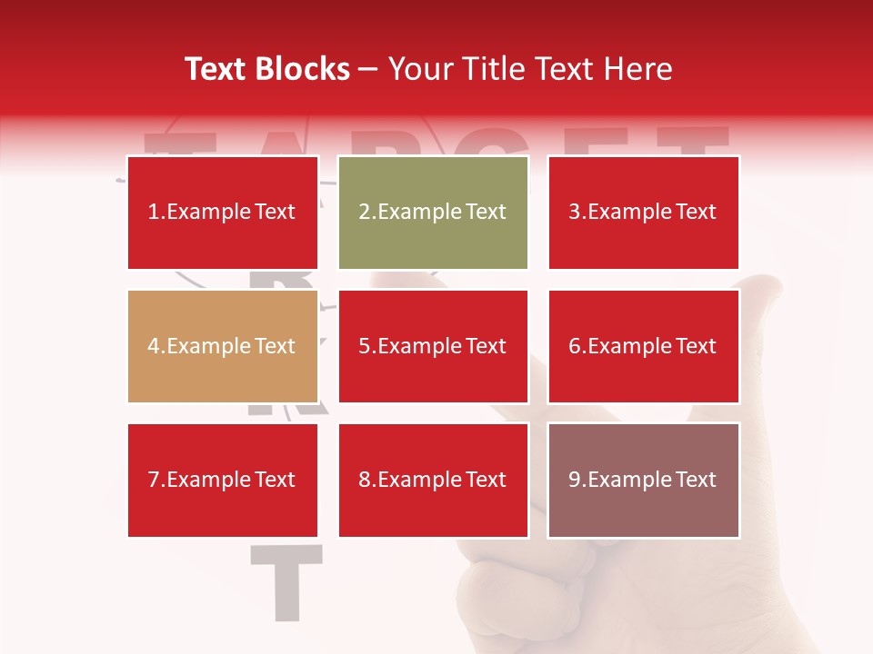 White Success Red PowerPoint Template
