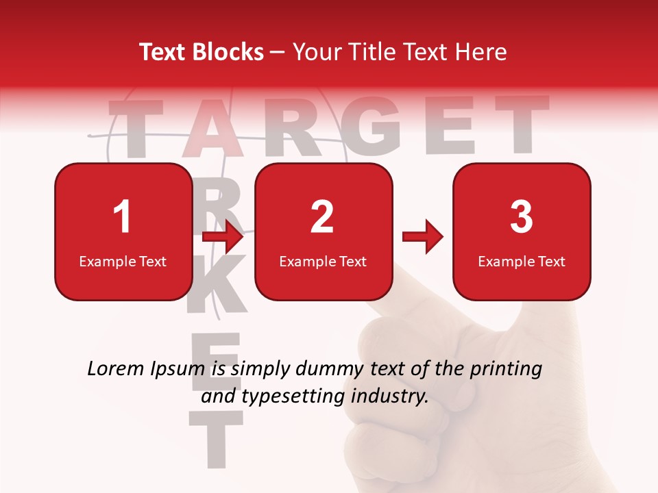 White Success Red PowerPoint Template