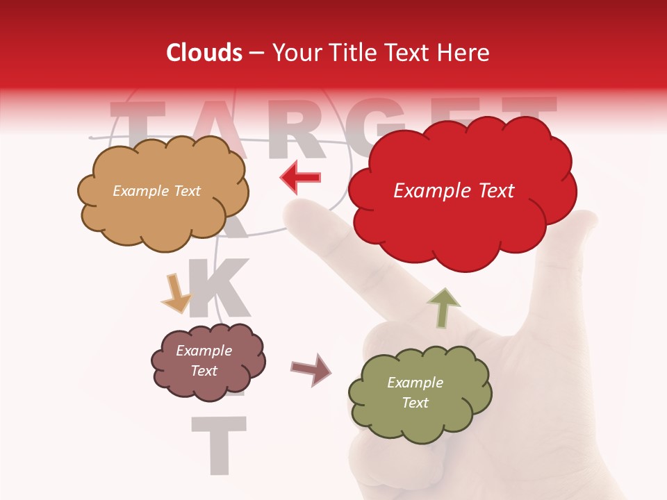 White Success Red PowerPoint Template