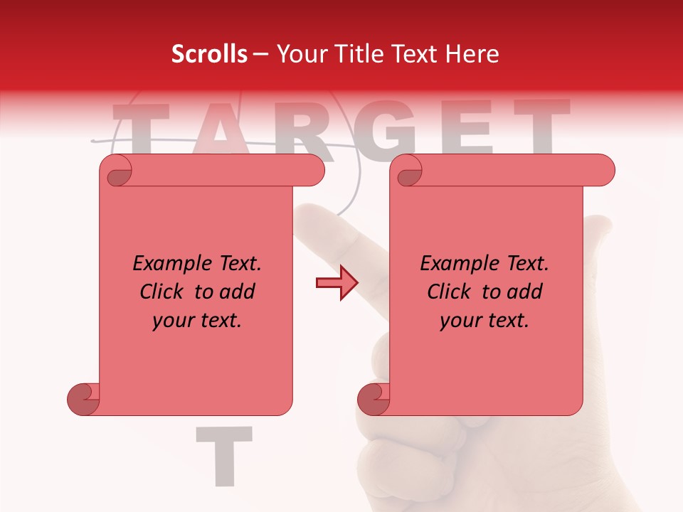 White Success Red PowerPoint Template