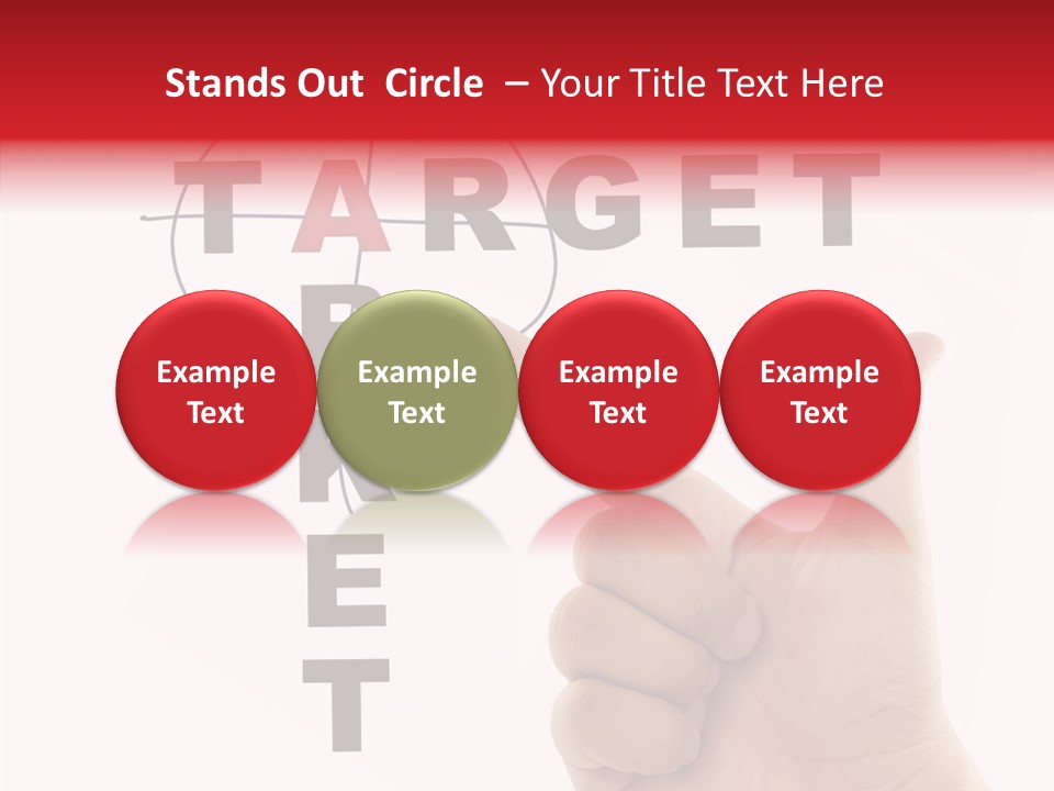 White Success Red PowerPoint Template