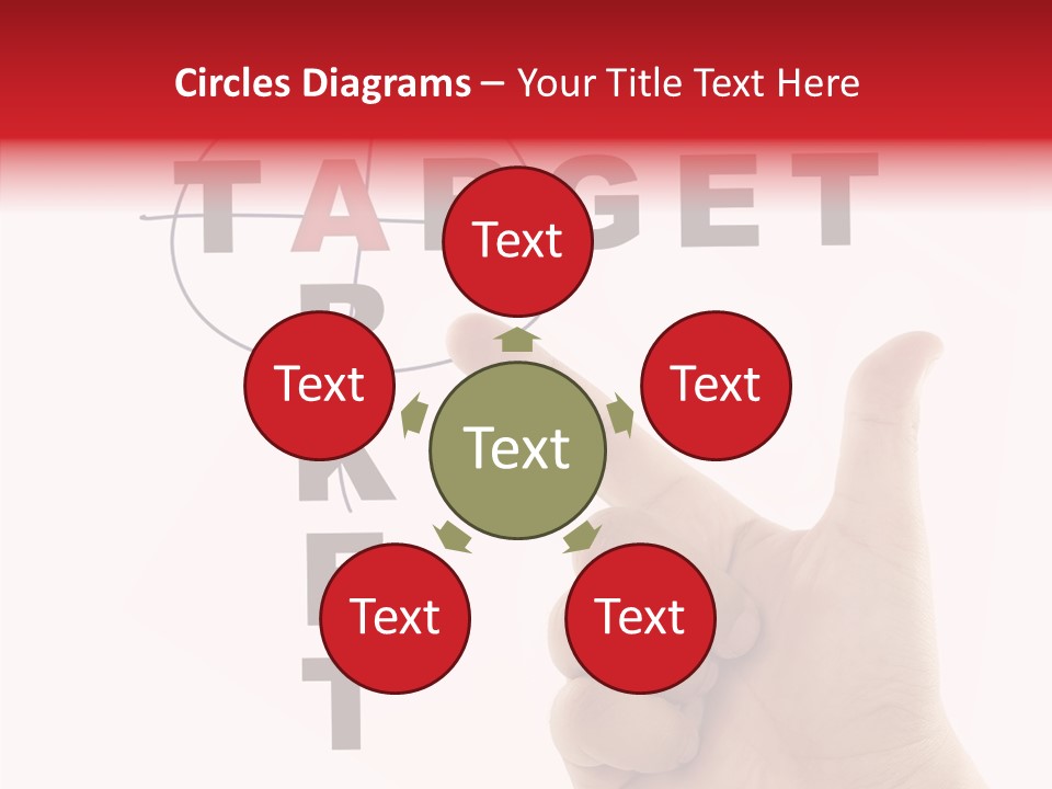 White Success Red PowerPoint Template