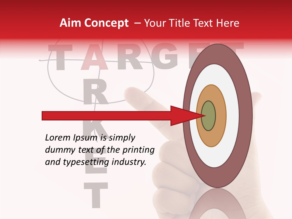 White Success Red PowerPoint Template