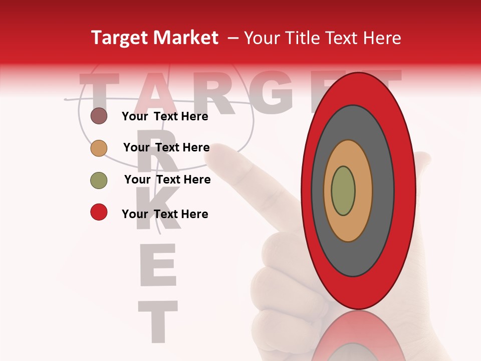 White Success Red PowerPoint Template