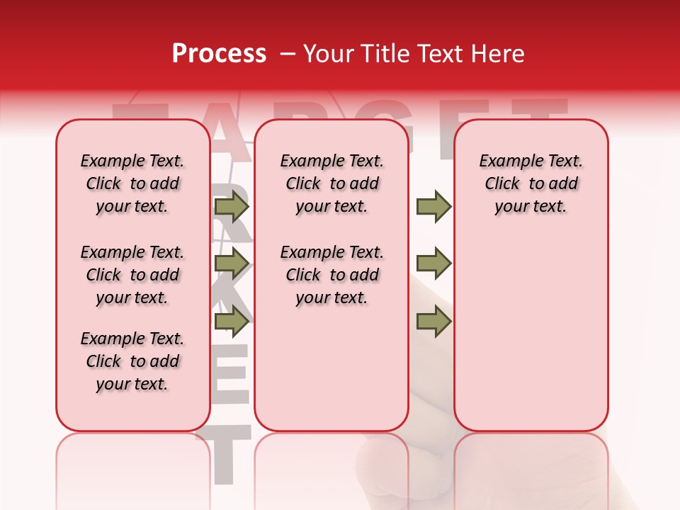 White Success Red PowerPoint Template