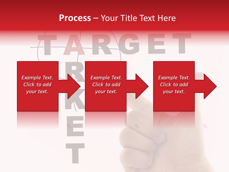 White Success Red PowerPoint Template
