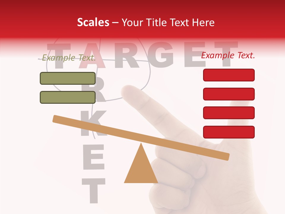 White Success Red PowerPoint Template