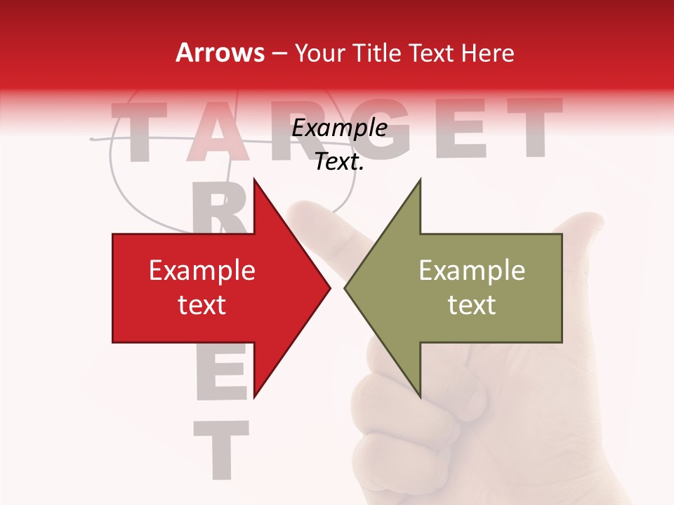 White Success Red PowerPoint Template