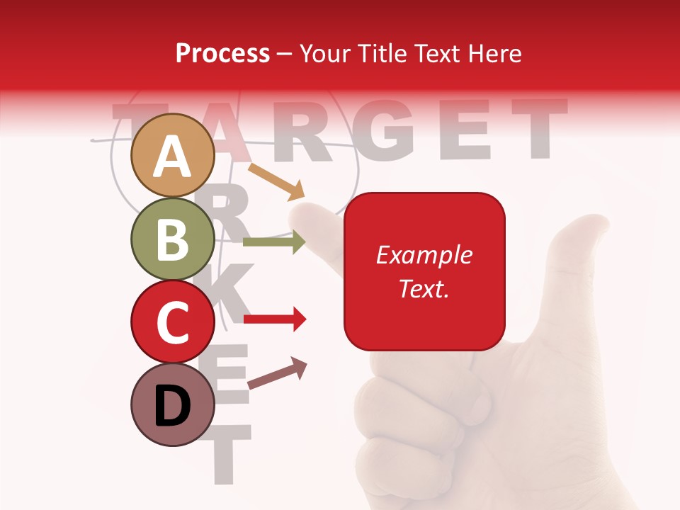 White Success Red PowerPoint Template