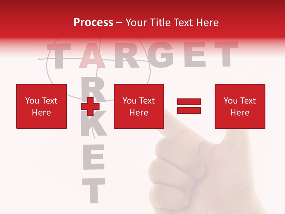 White Success Red PowerPoint Template