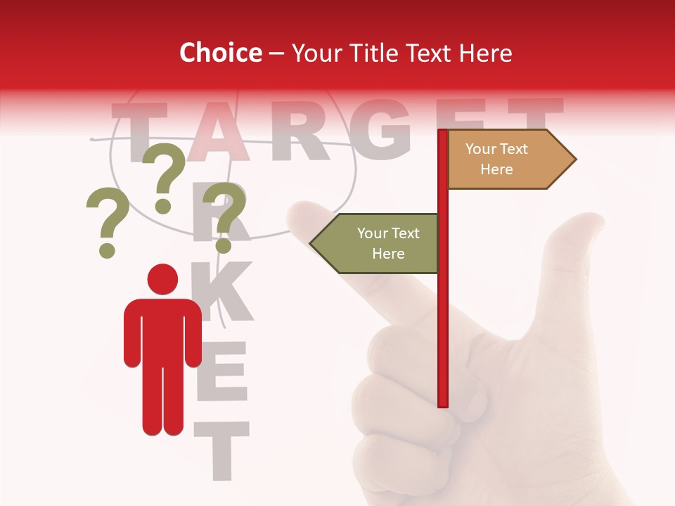 White Success Red PowerPoint Template