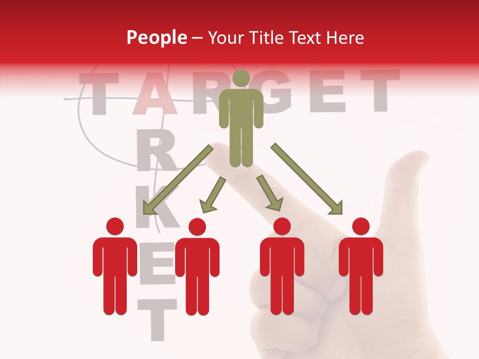 White Success Red PowerPoint Template