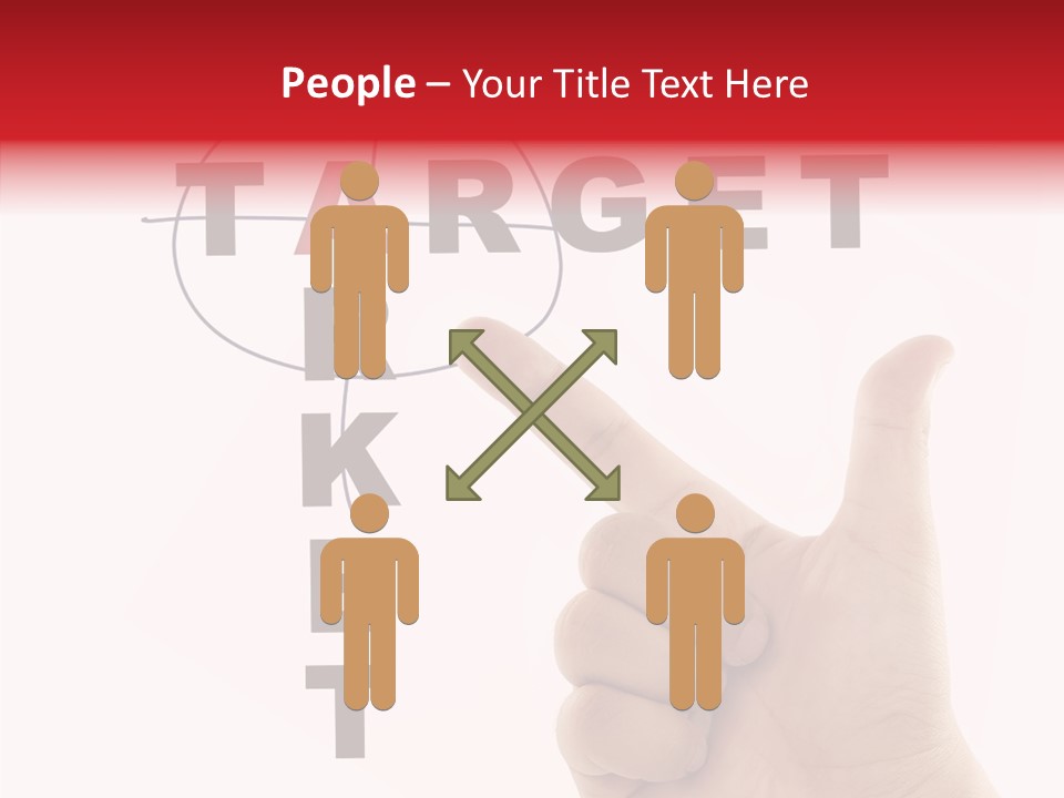 White Success Red PowerPoint Template