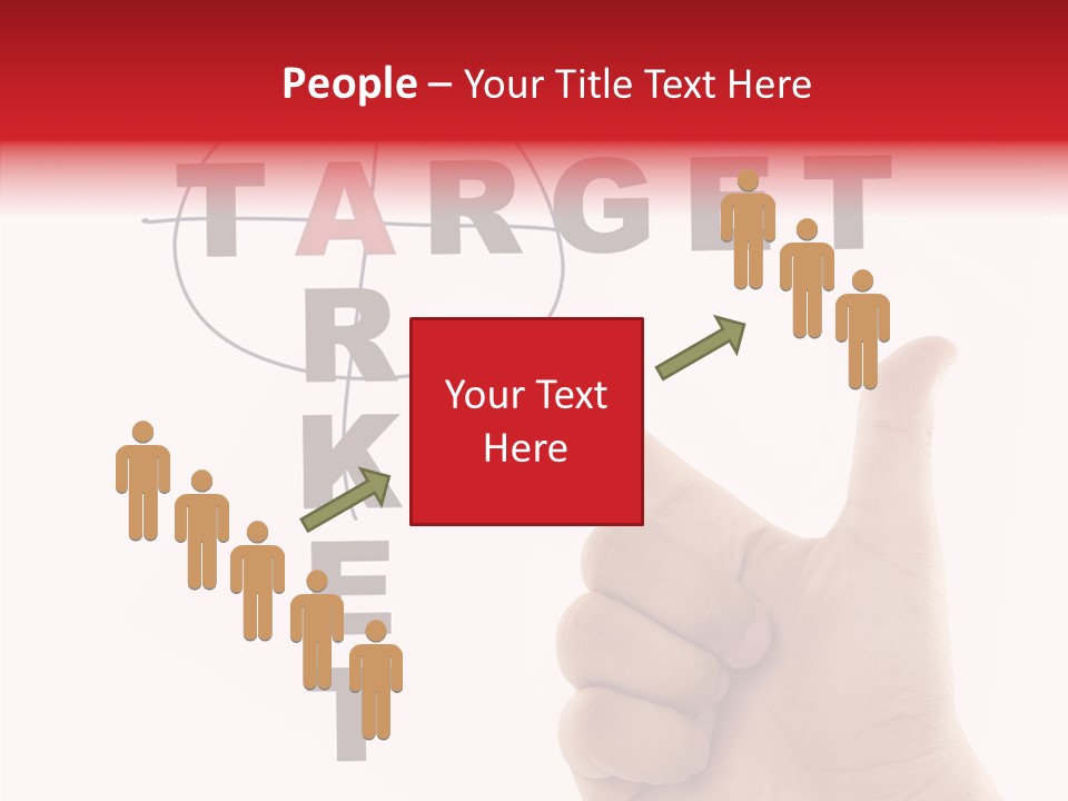 White Success Red PowerPoint Template