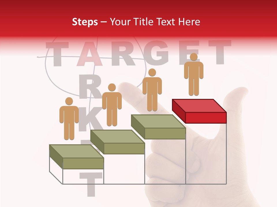 White Success Red PowerPoint Template