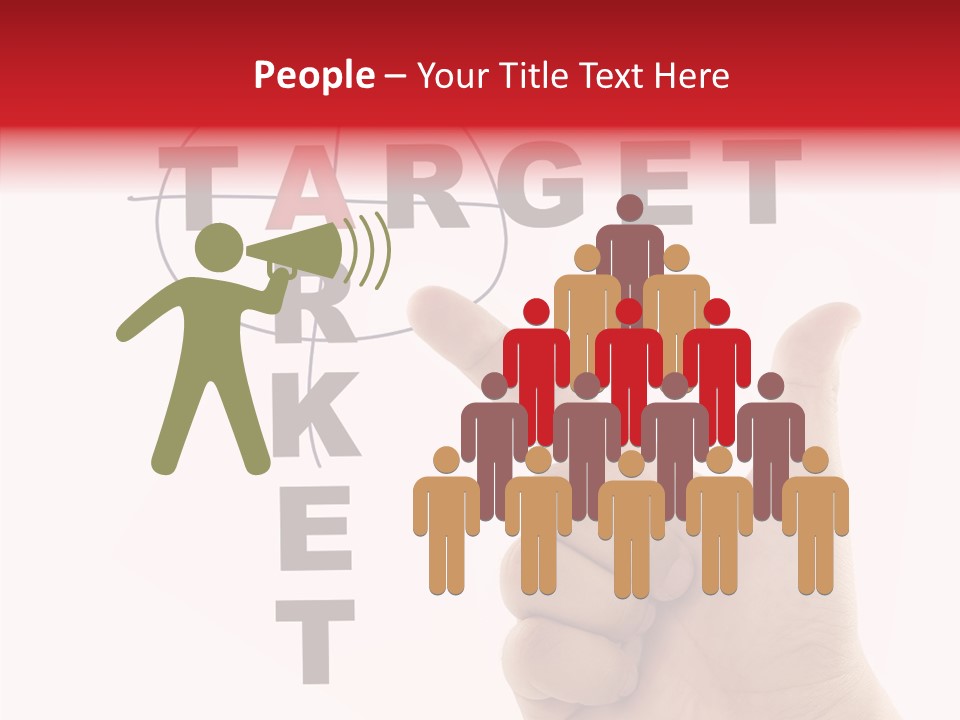 White Success Red PowerPoint Template