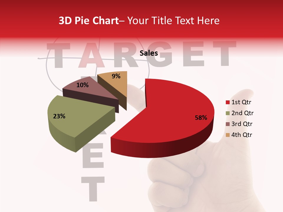 White Success Red PowerPoint Template