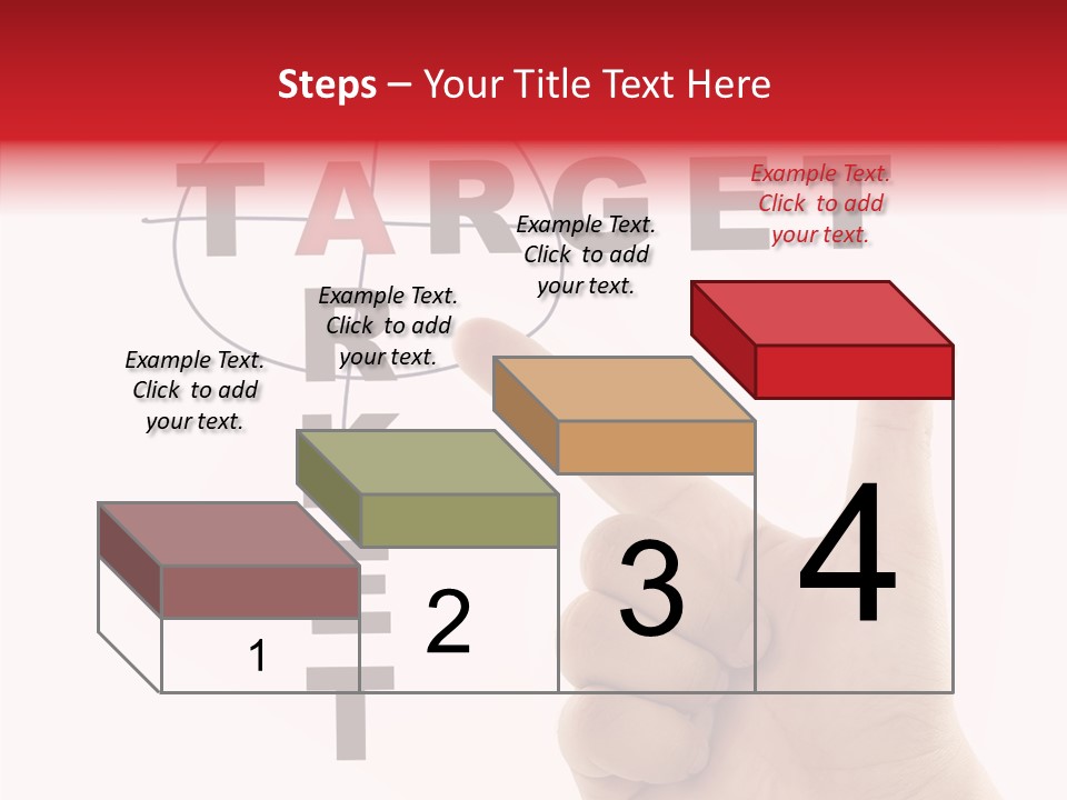 White Success Red PowerPoint Template