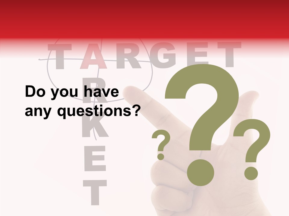 White Success Red PowerPoint Template