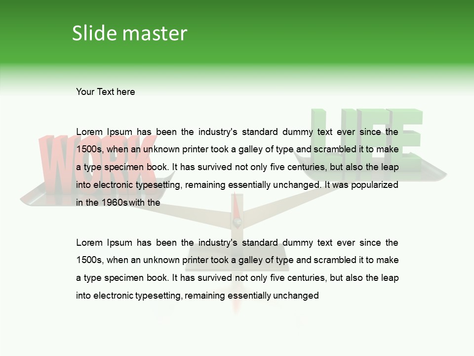 Health Sign Text PowerPoint Template