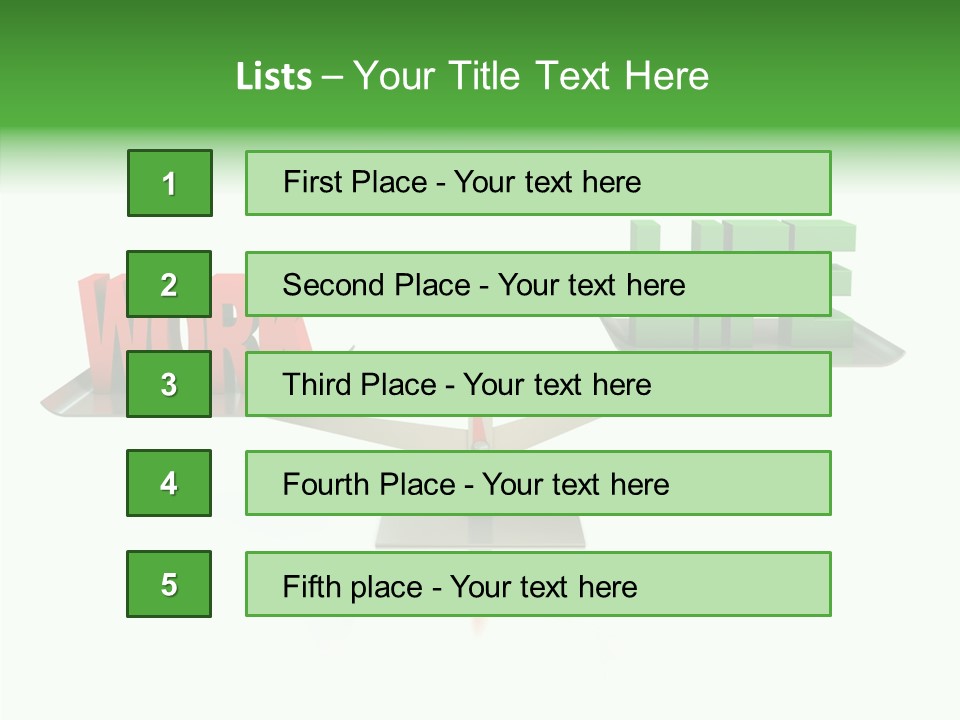 Health Sign Text PowerPoint Template