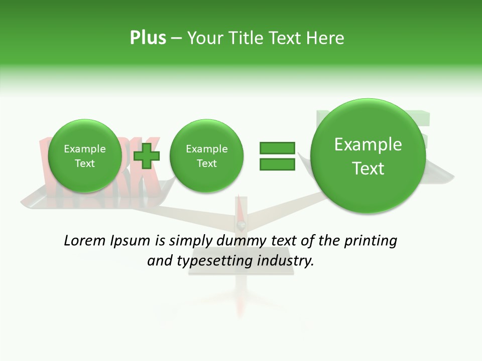 Health Sign Text PowerPoint Template