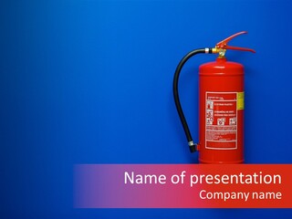 Extinguishing Wall Handle PowerPoint Template