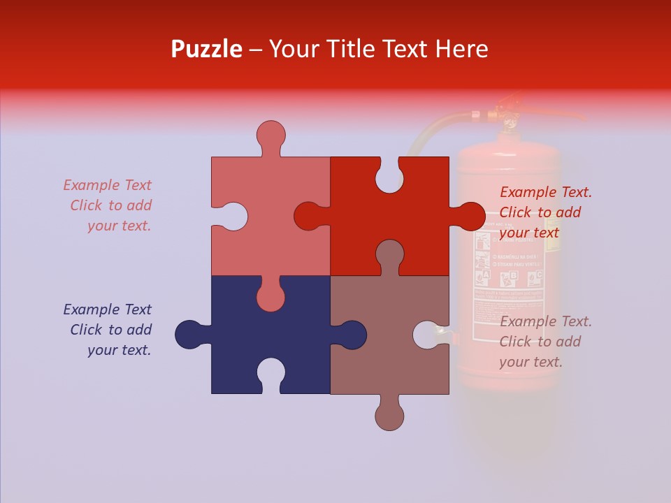Extinguishing Wall Handle PowerPoint Template