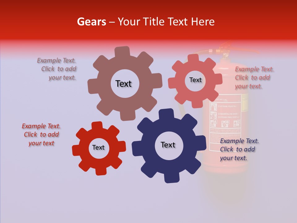 Extinguishing Wall Handle PowerPoint Template