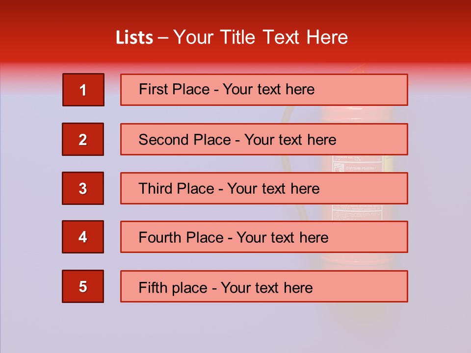 Extinguishing Wall Handle PowerPoint Template