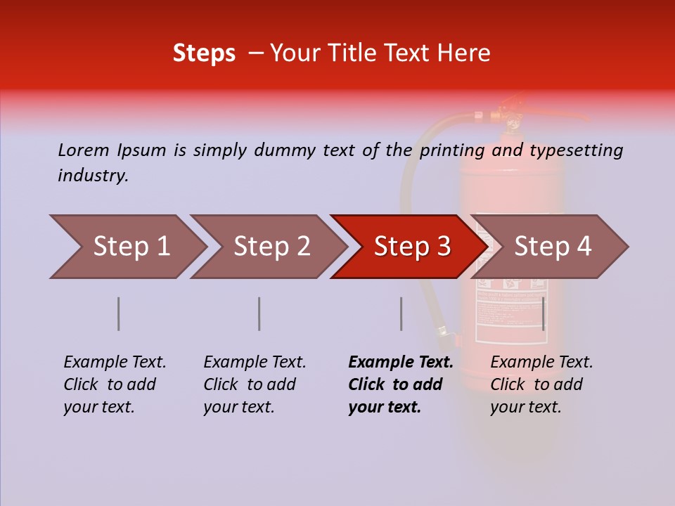 Extinguishing Wall Handle PowerPoint Template