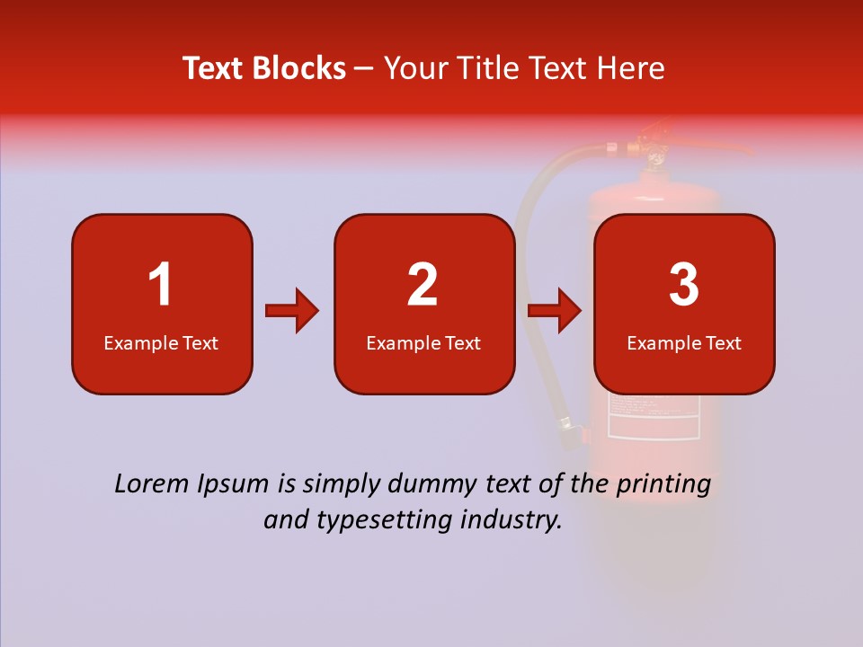 Extinguishing Wall Handle PowerPoint Template