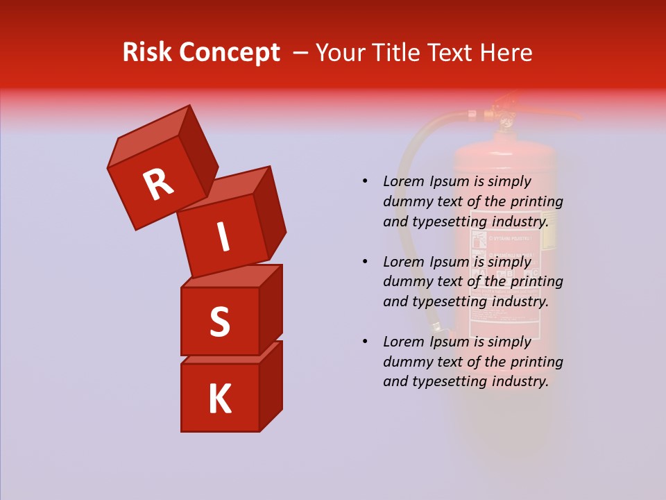 Extinguishing Wall Handle PowerPoint Template