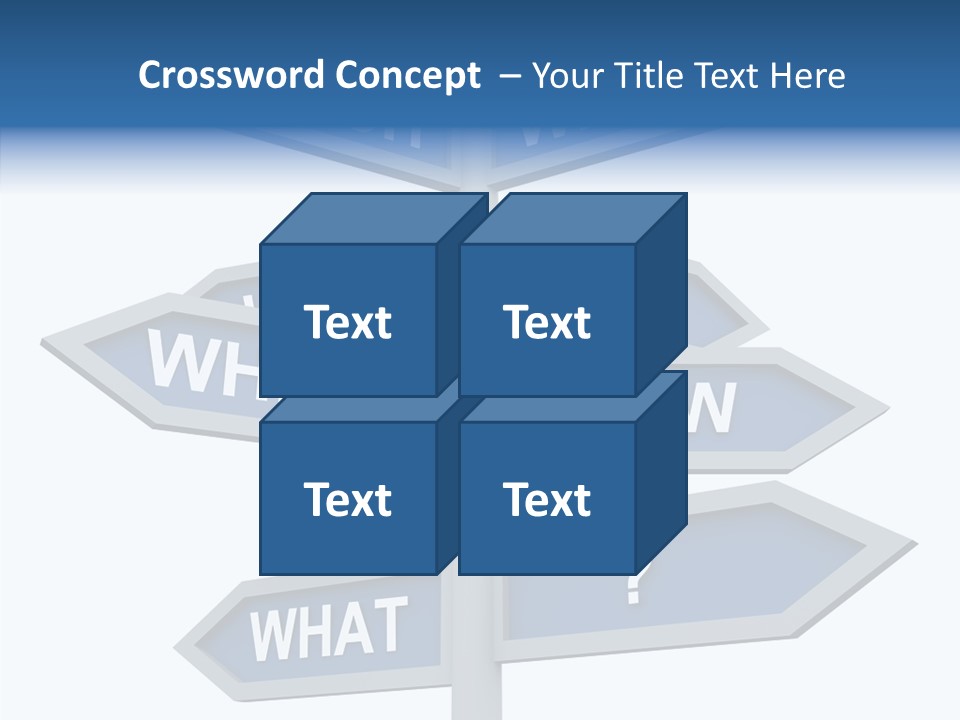 Help Knowing Way PowerPoint Template