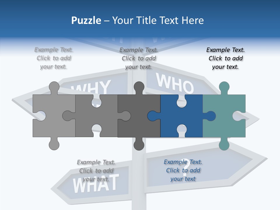 Help Knowing Way PowerPoint Template
