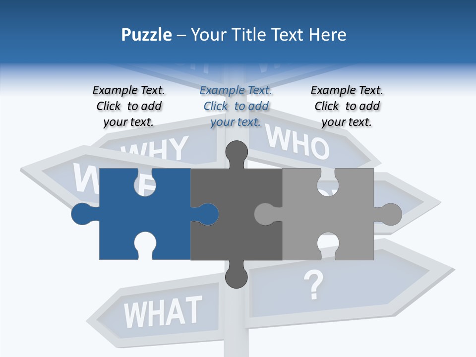 Help Knowing Way PowerPoint Template