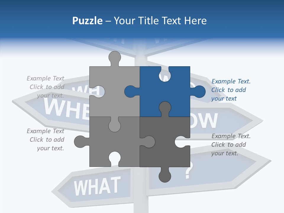 Help Knowing Way PowerPoint Template
