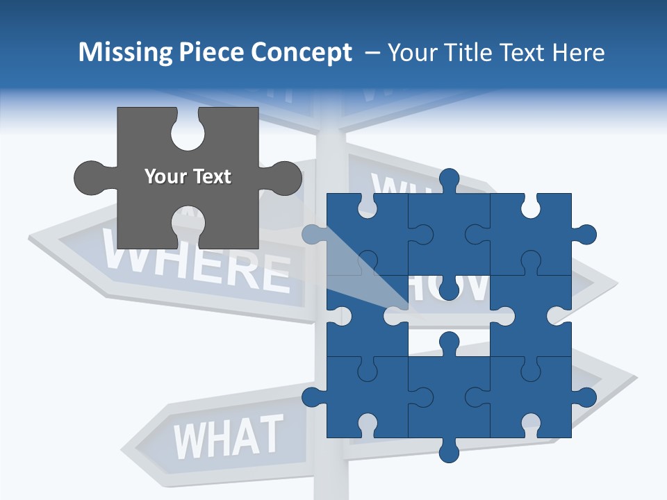 Help Knowing Way PowerPoint Template