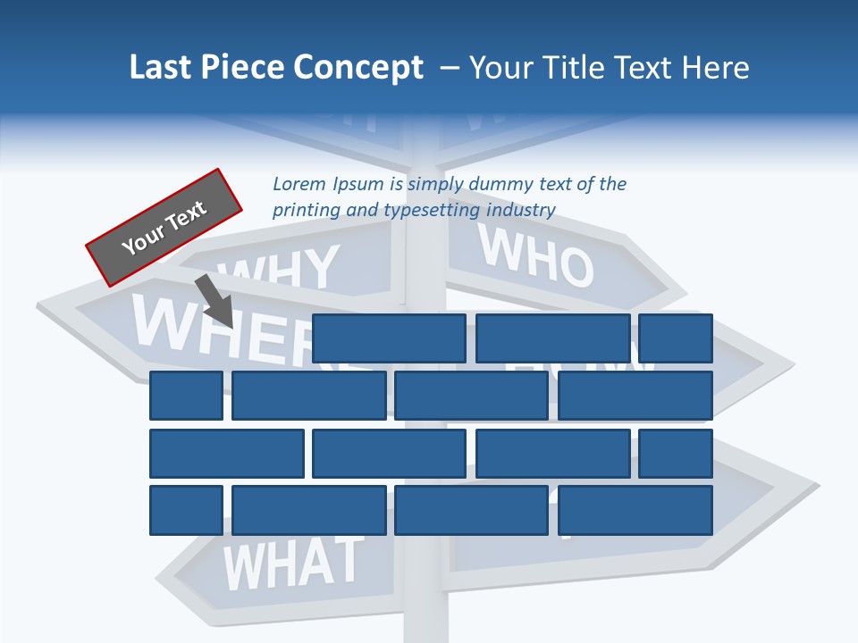 Help Knowing Way PowerPoint Template