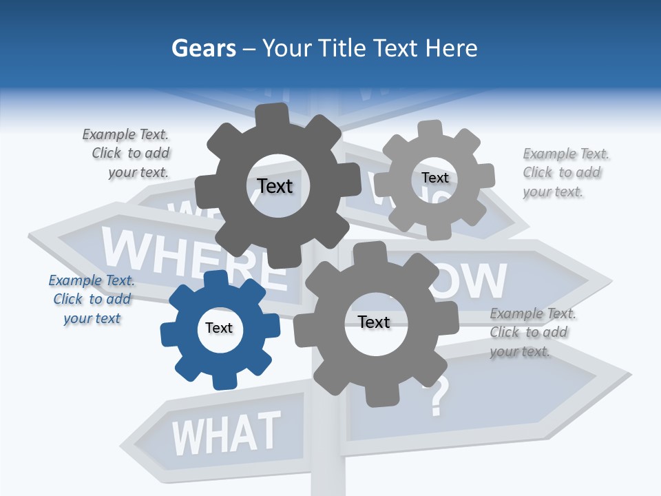 Help Knowing Way PowerPoint Template
