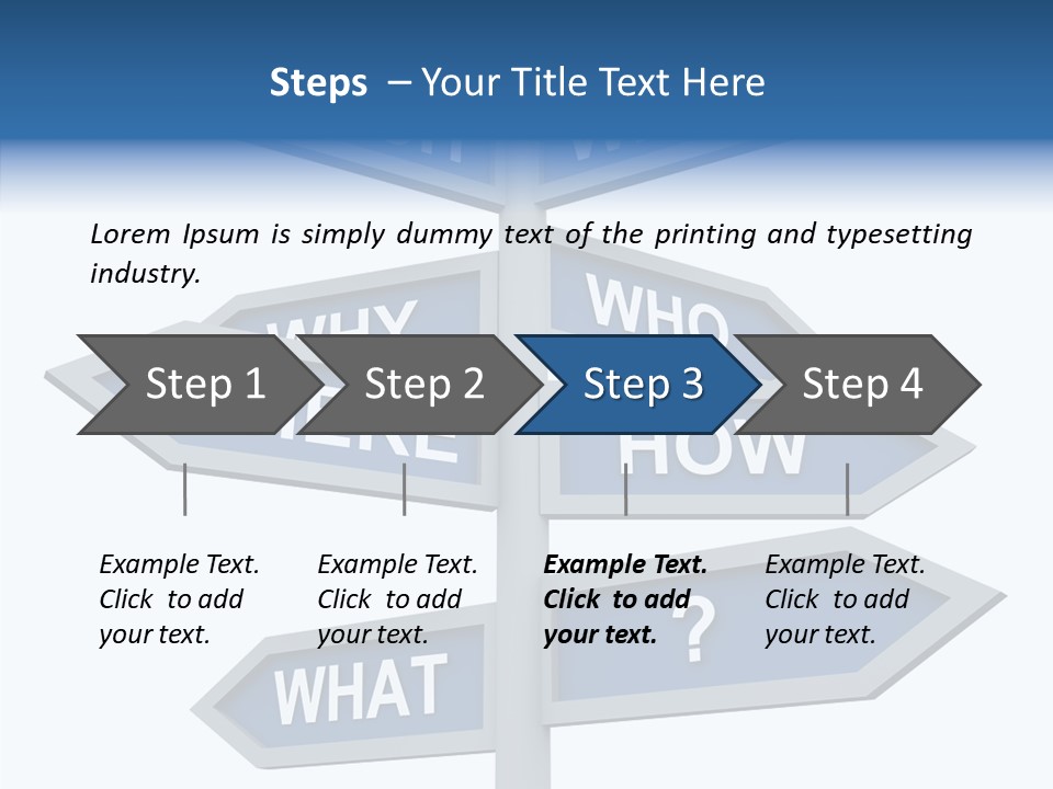 Help Knowing Way PowerPoint Template