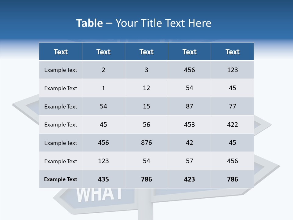 Help Knowing Way PowerPoint Template