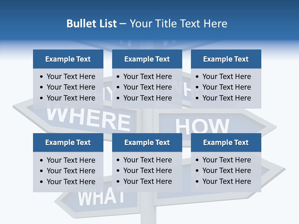 Help Knowing Way PowerPoint Template