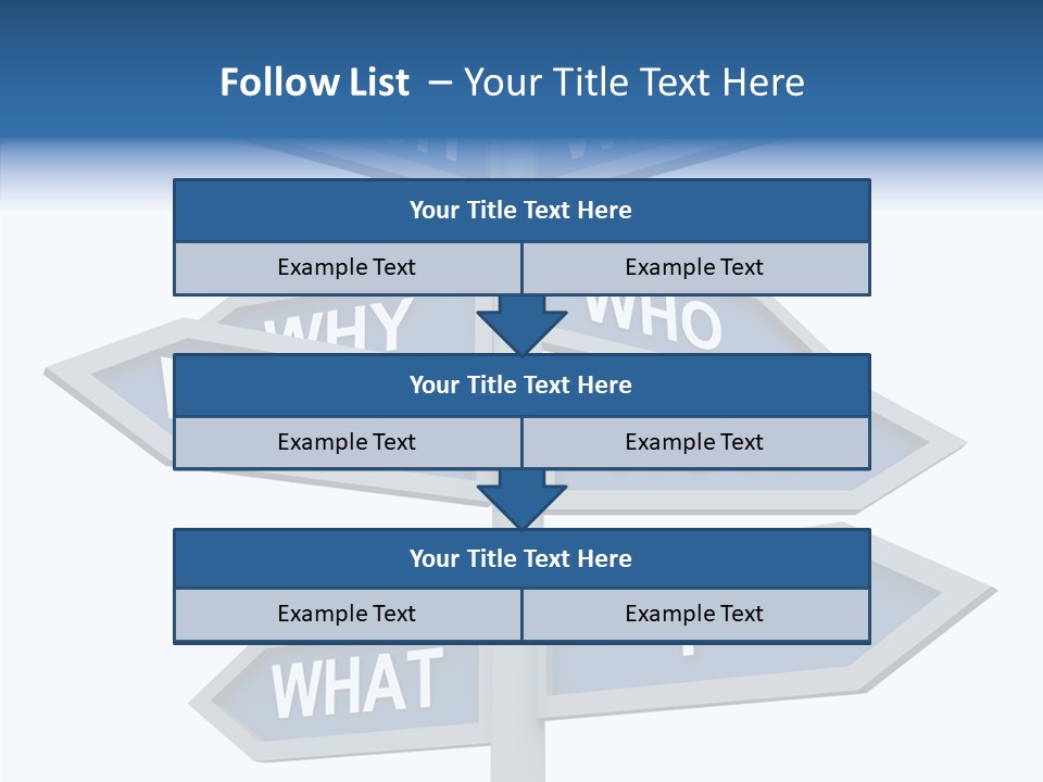 Help Knowing Way PowerPoint Template